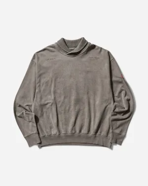 Men's Overdye Overlap Light Crewneck Sweatshirt Brown