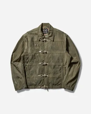 Men's Scarred Bio Soldier Jacket Khaki