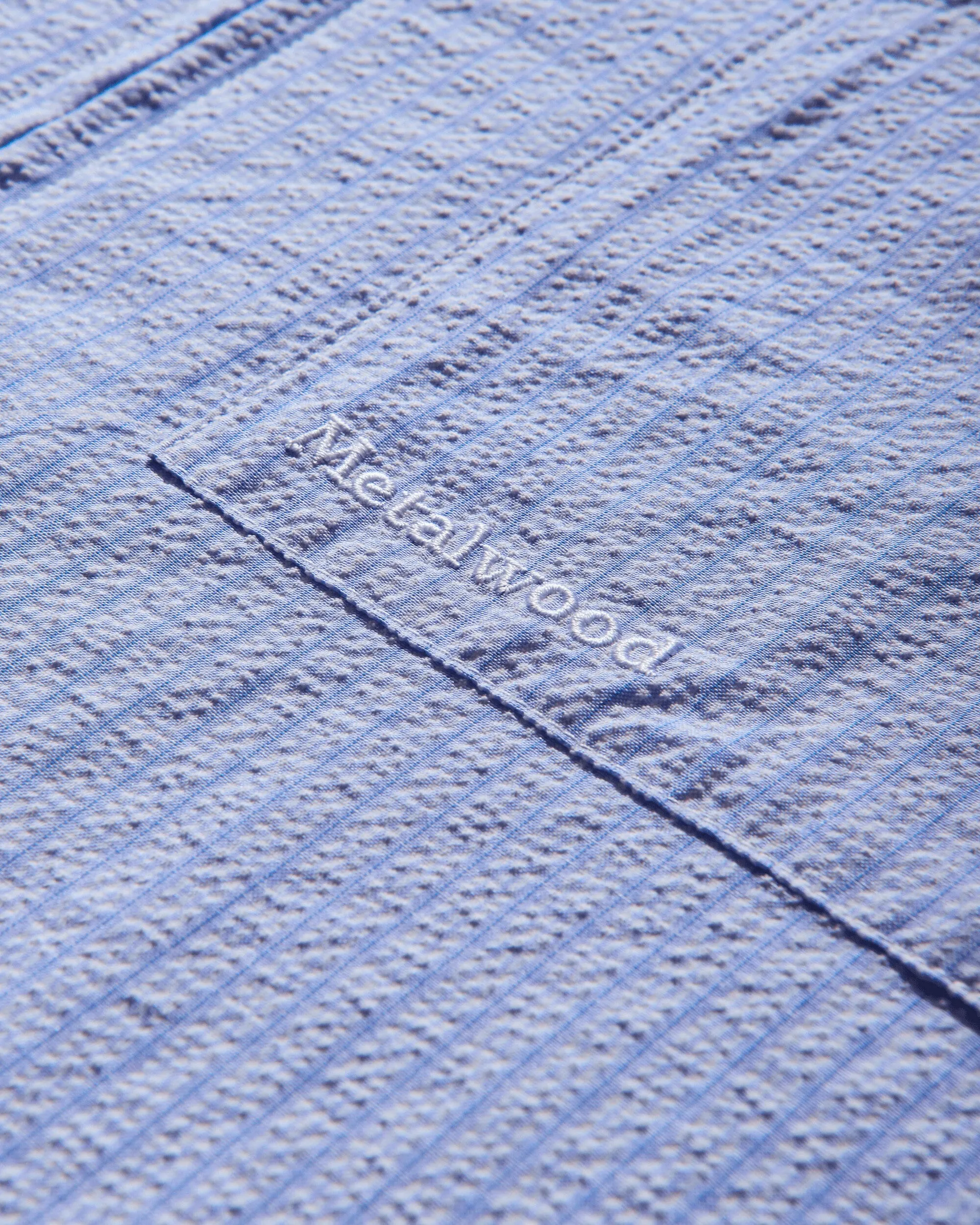Men's Textured Caddie Shirt Blue