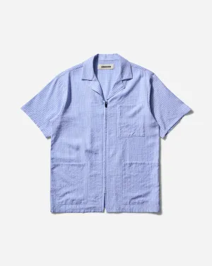 Men's Textured Caddie Shirt Blue