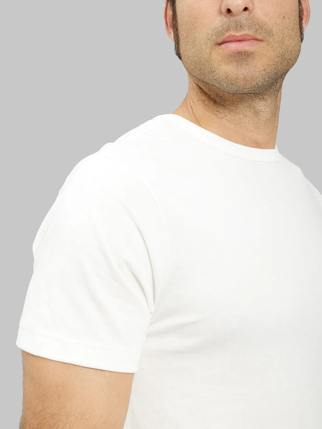 Merz b. Schwanen 1950s 5.5oz Loopwheeled Classic Fit T-Shirt White