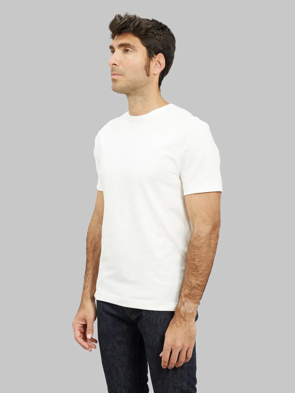 Merz b. Schwanen 1950s 5.5oz Loopwheeled Classic Fit T-Shirt White
