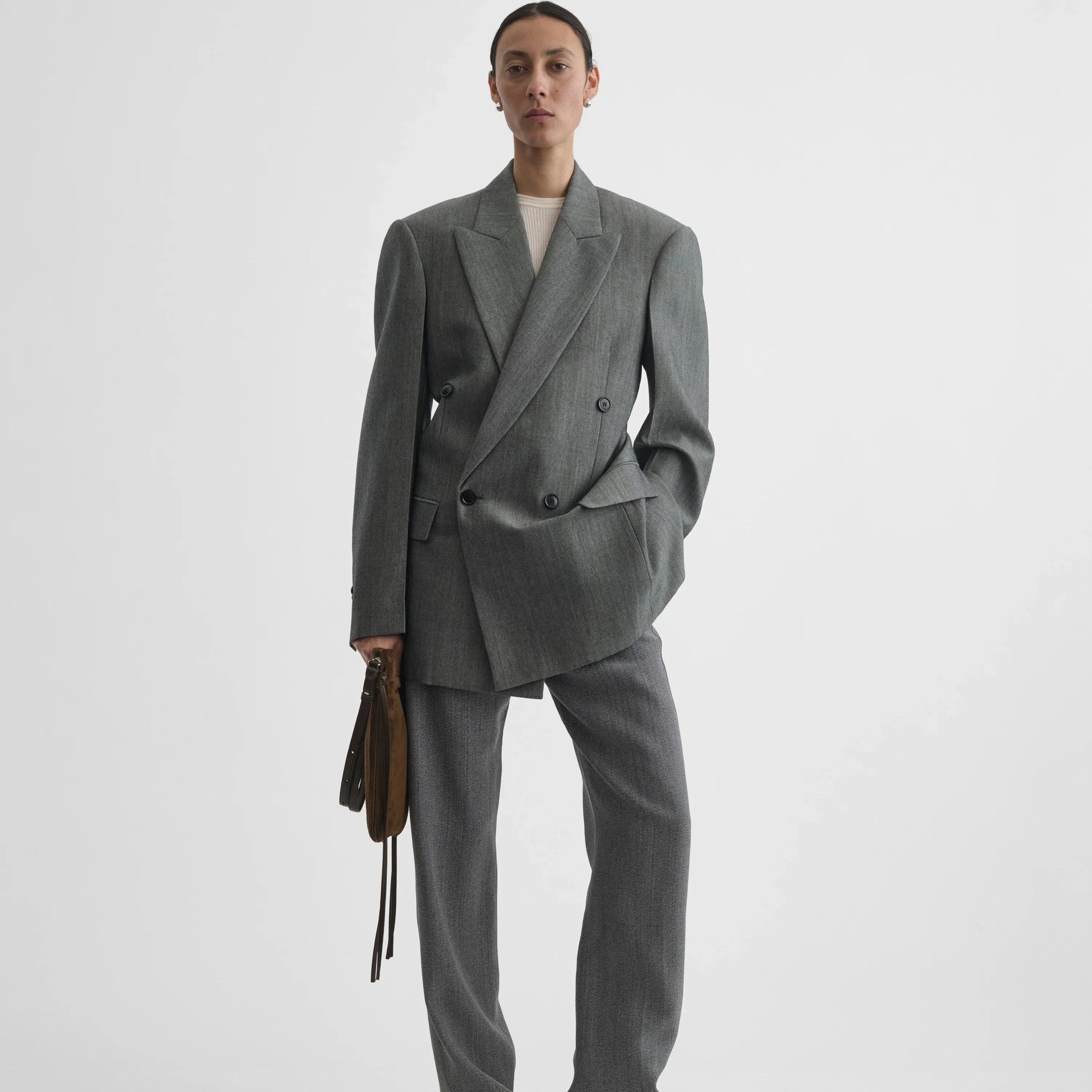 MILANESE JACKET | silver grey wool