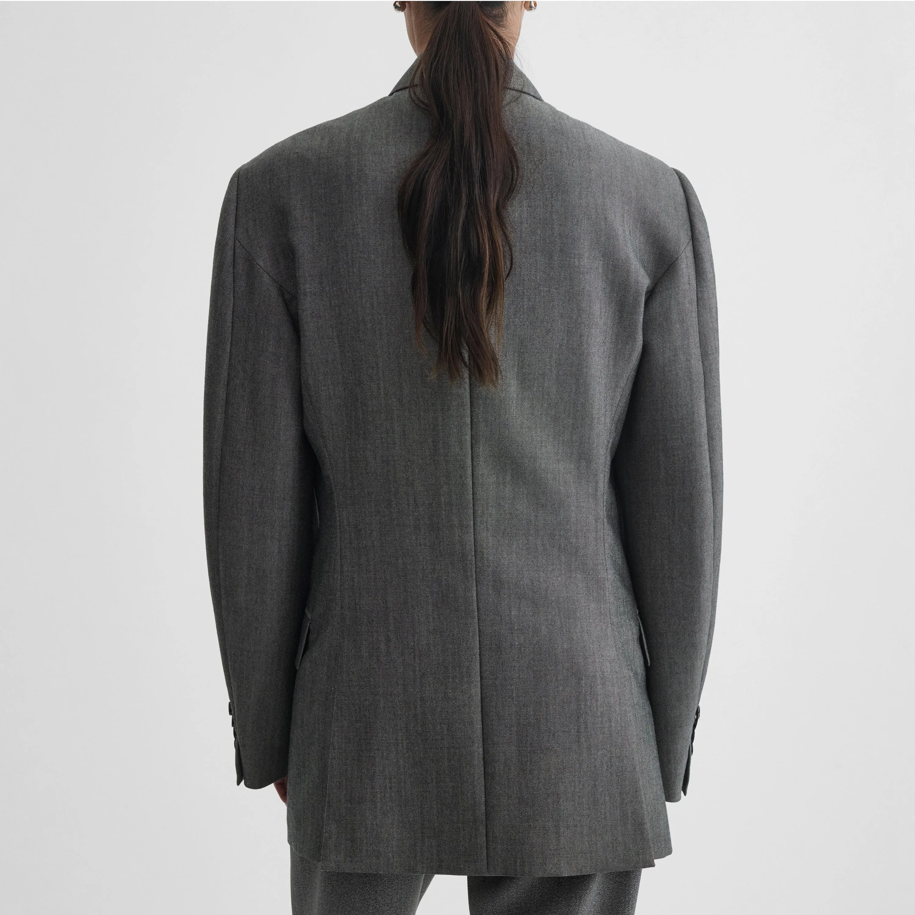 MILANESE JACKET | silver grey wool