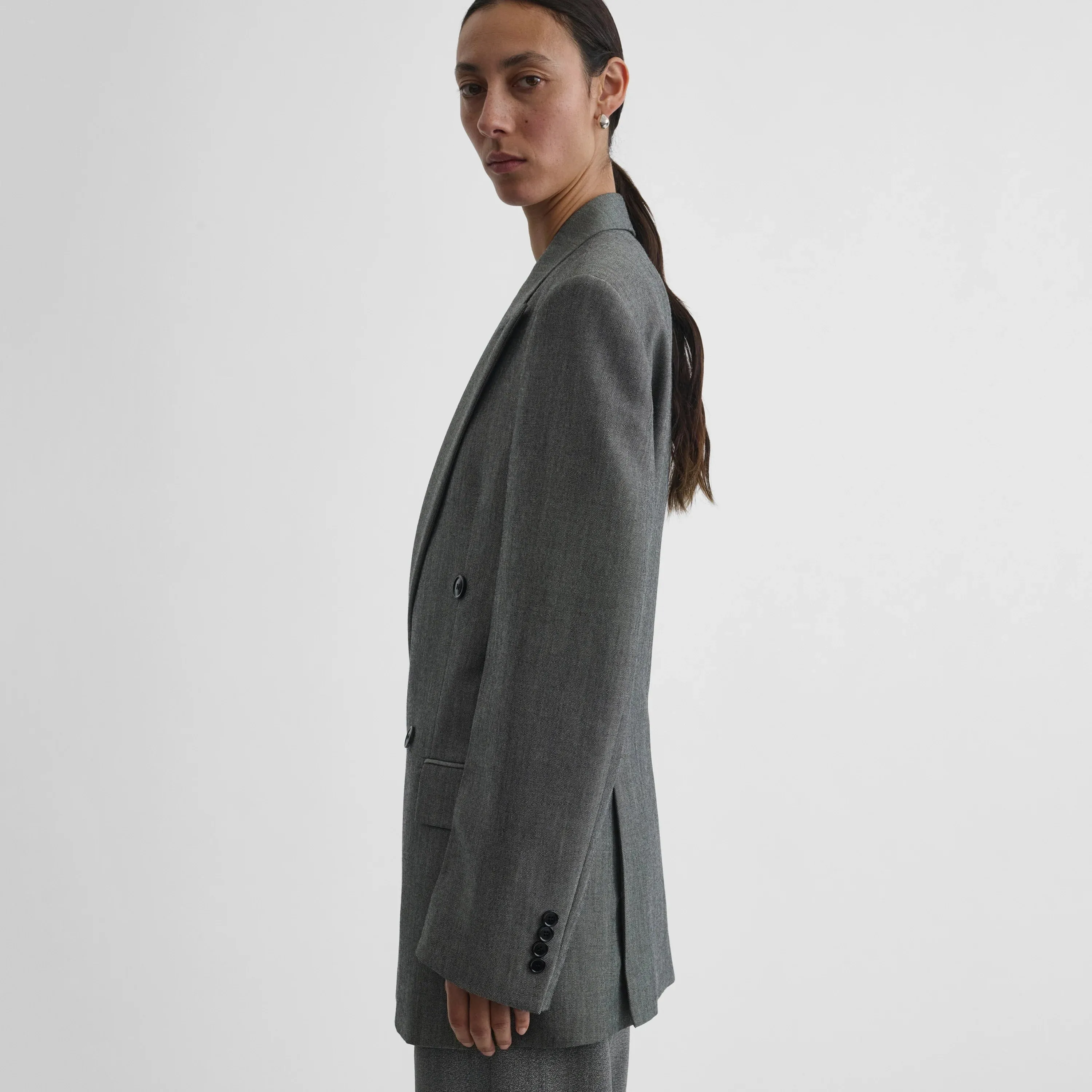 MILANESE JACKET | silver grey wool