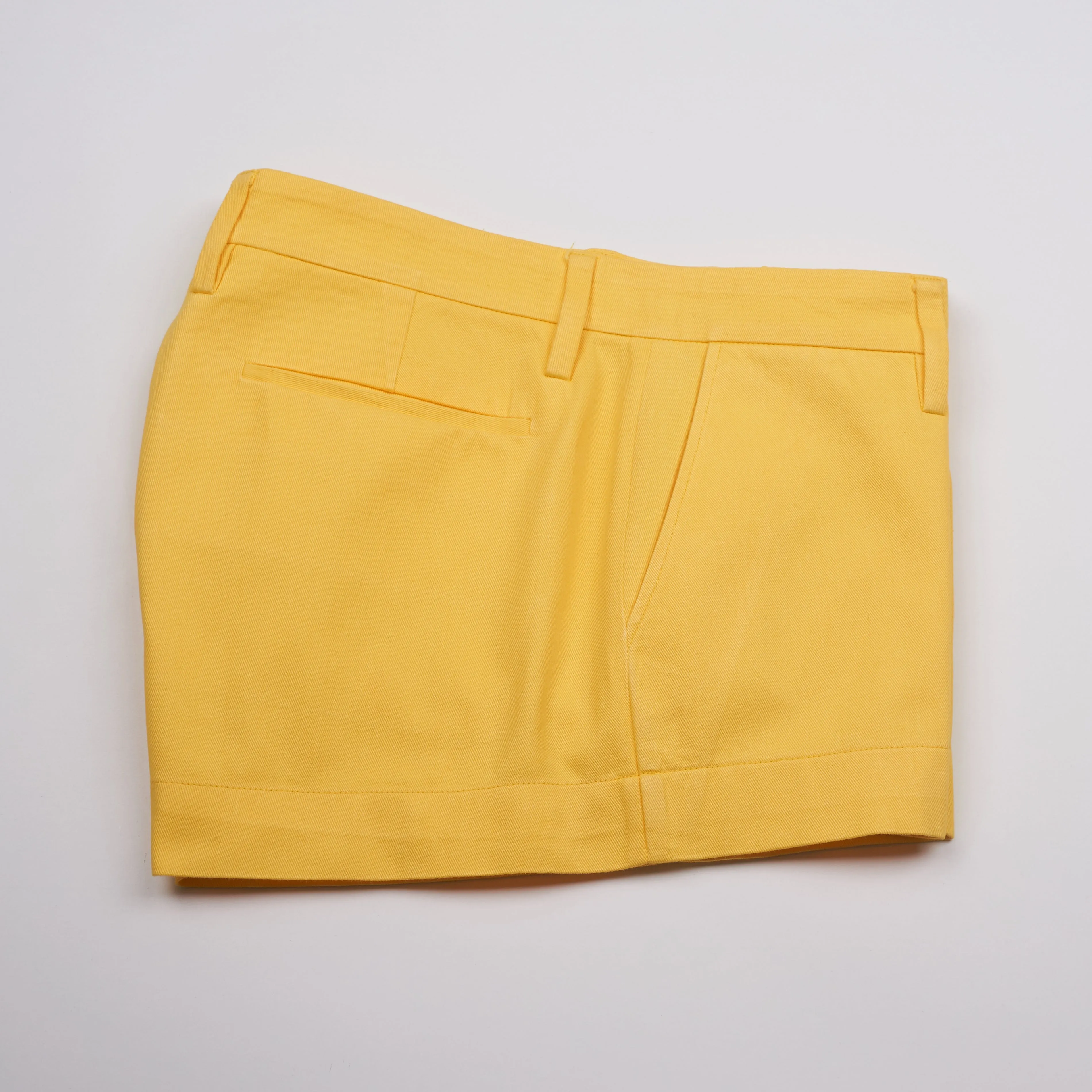 MINI BERMUDA - Cotton Twill | Bright Yellow