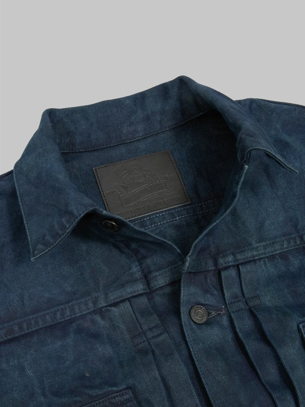 Momotaro MXGJ10024A Mud & Natural Indigo Dyed Type II Denim Jacket