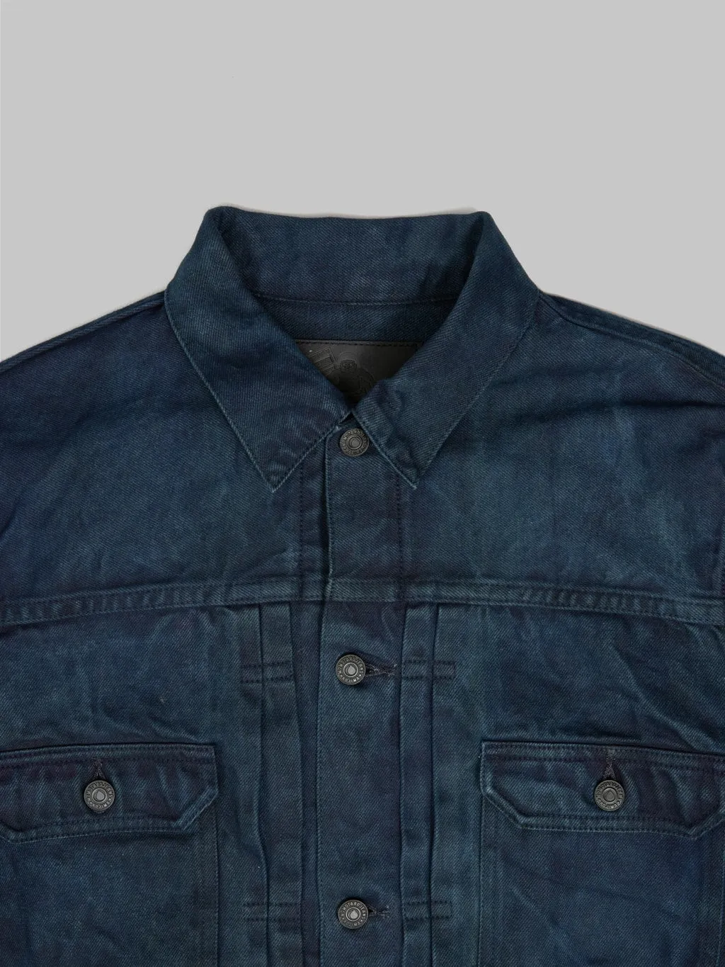 Momotaro MXGJ10024A Mud & Natural Indigo Dyed Type II Denim Jacket