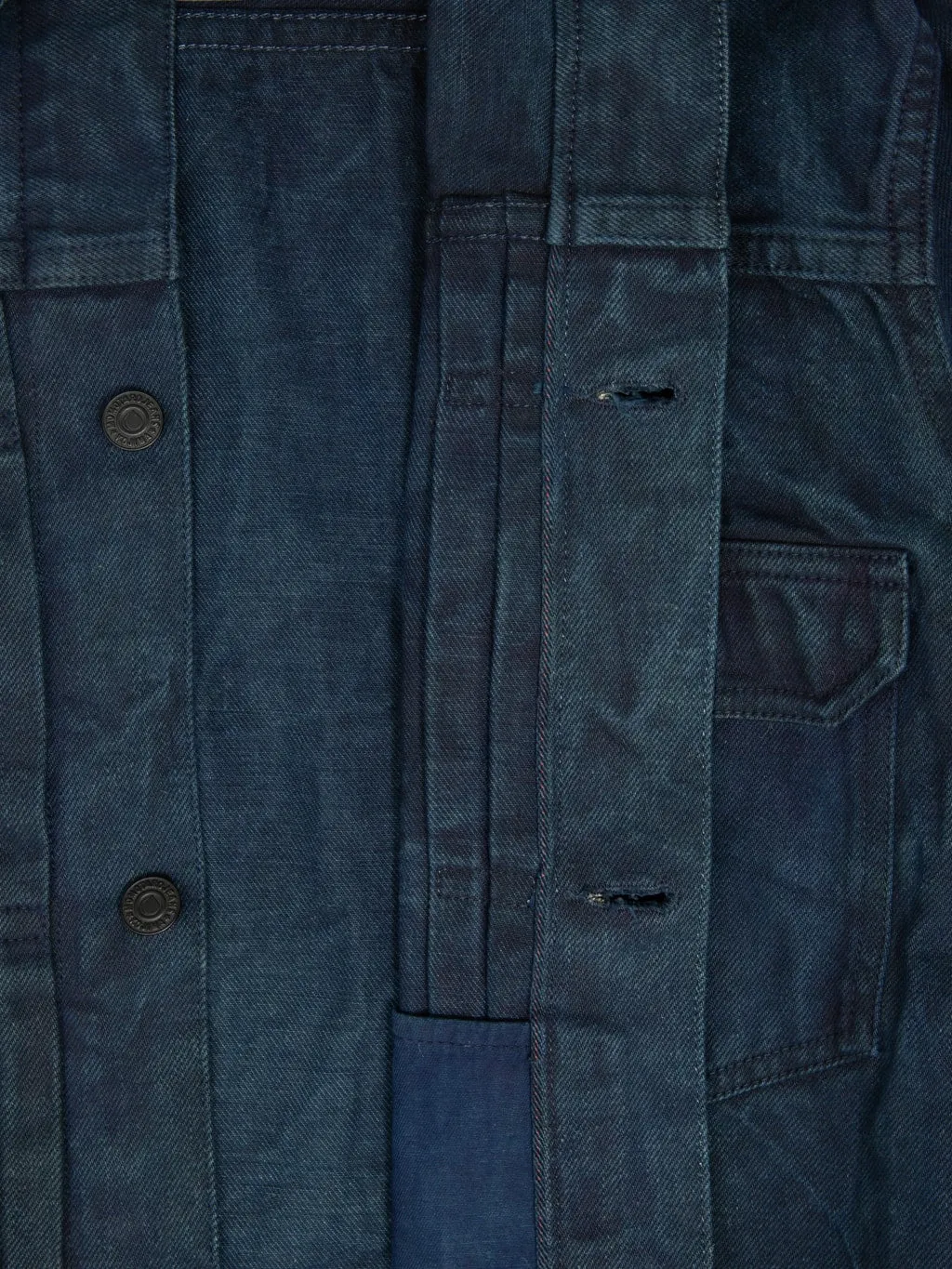 Momotaro MXGJ10024A Mud & Natural Indigo Dyed Type II Denim Jacket