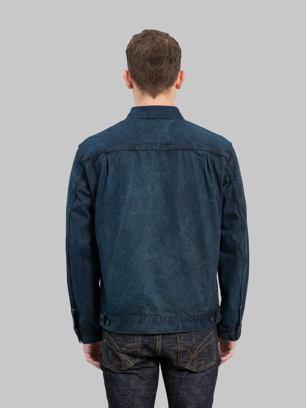 Momotaro MXGJ10024A Mud & Natural Indigo Dyed Type II Denim Jacket