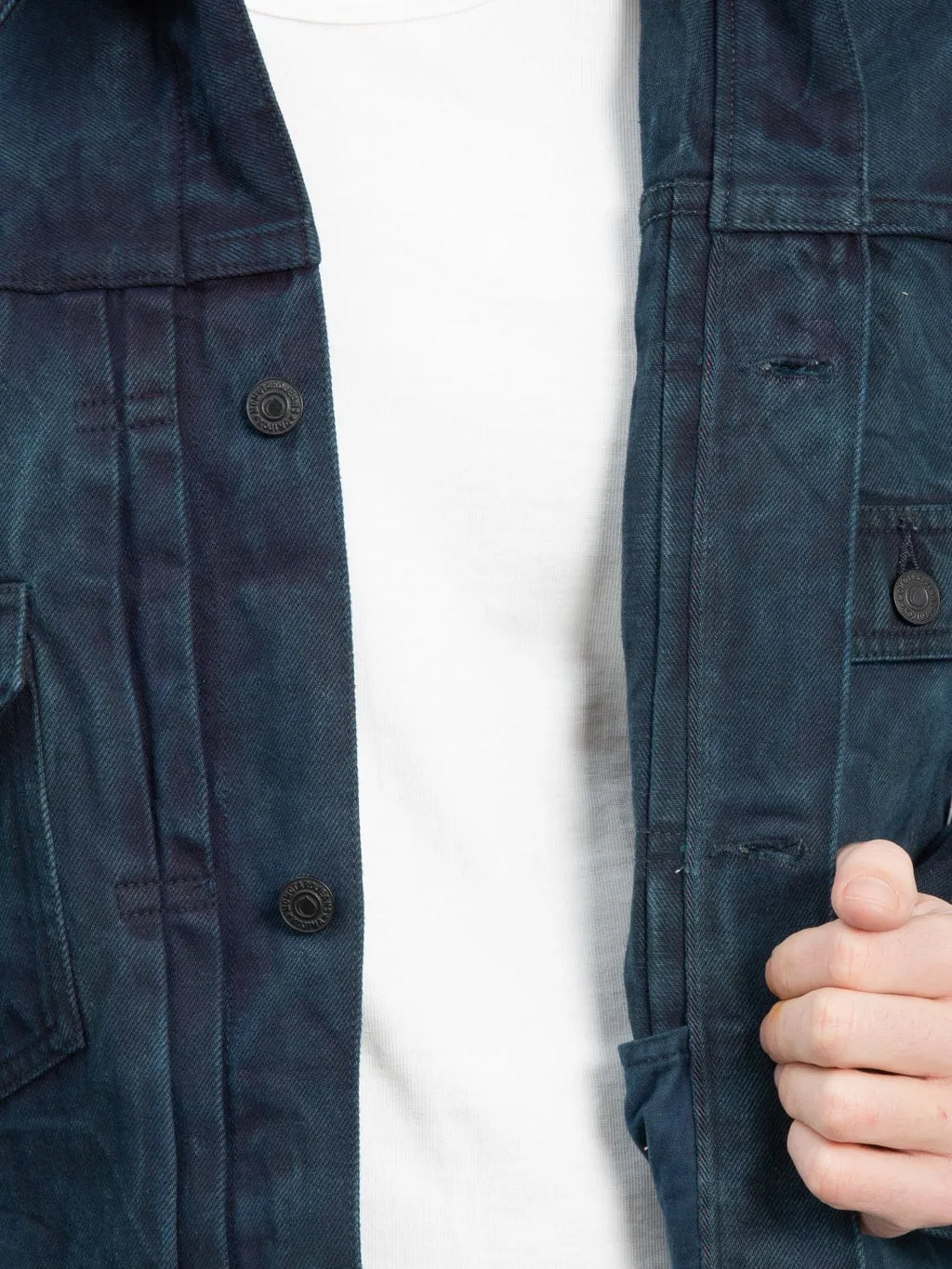 Momotaro MXGJ10024A Mud & Natural Indigo Dyed Type II Denim Jacket