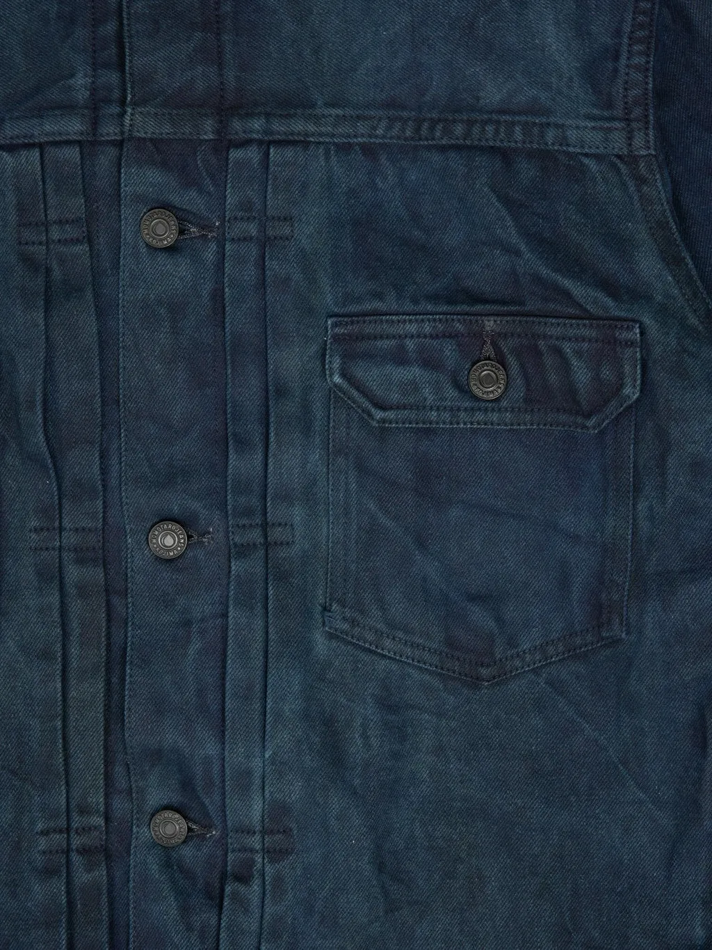 Momotaro MXGJ10024A Mud & Natural Indigo Dyed Type II Denim Jacket