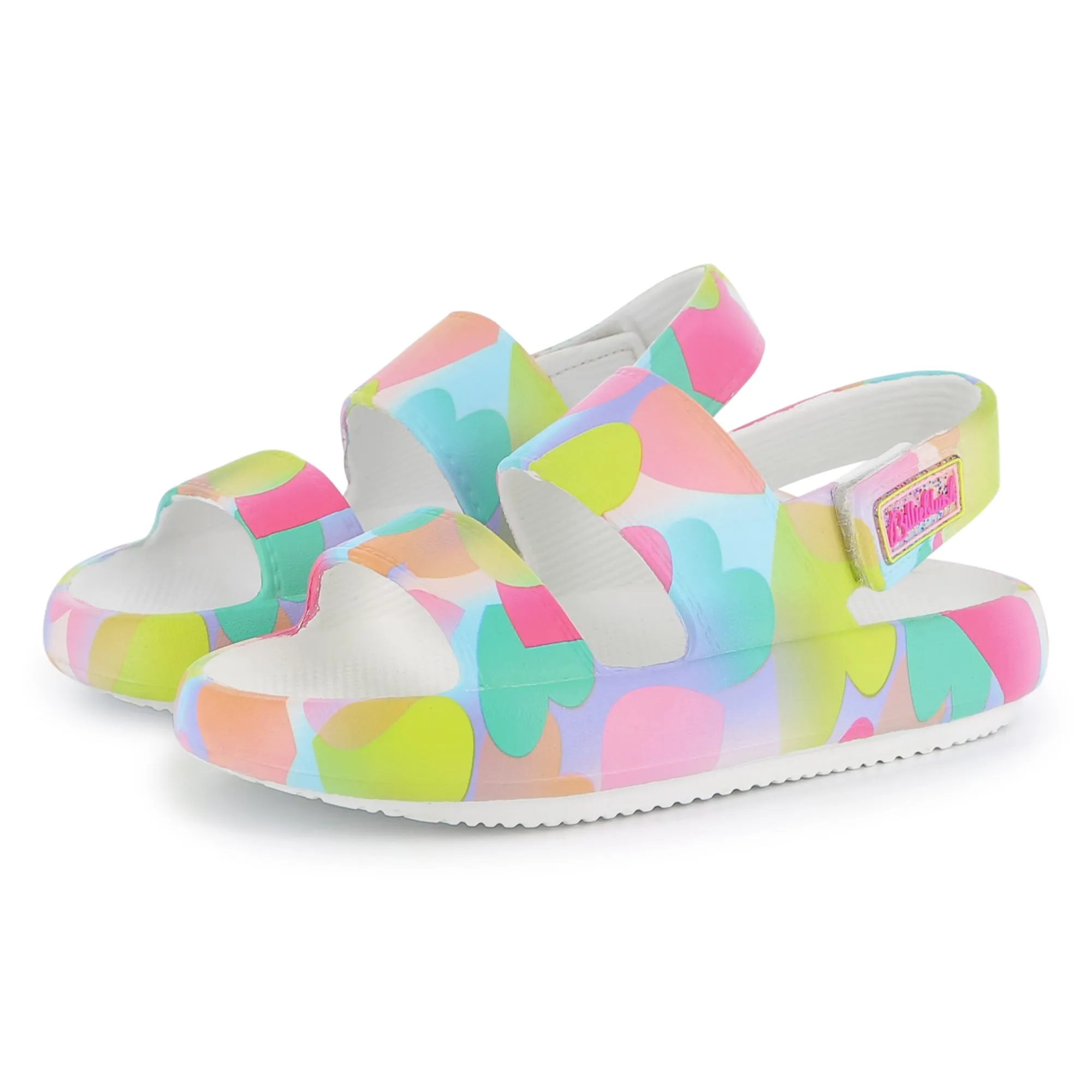 Multicolored Heart Sandals