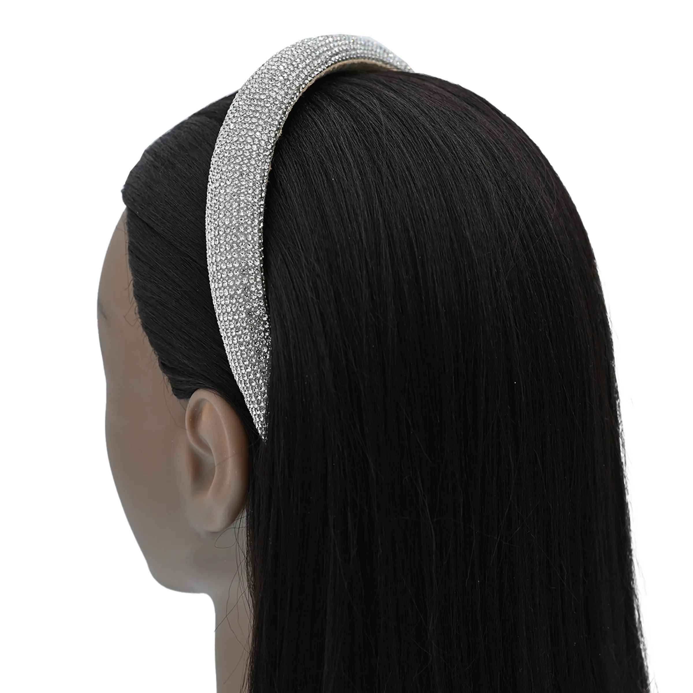 Multicolored Rhinestone Embossed Headband