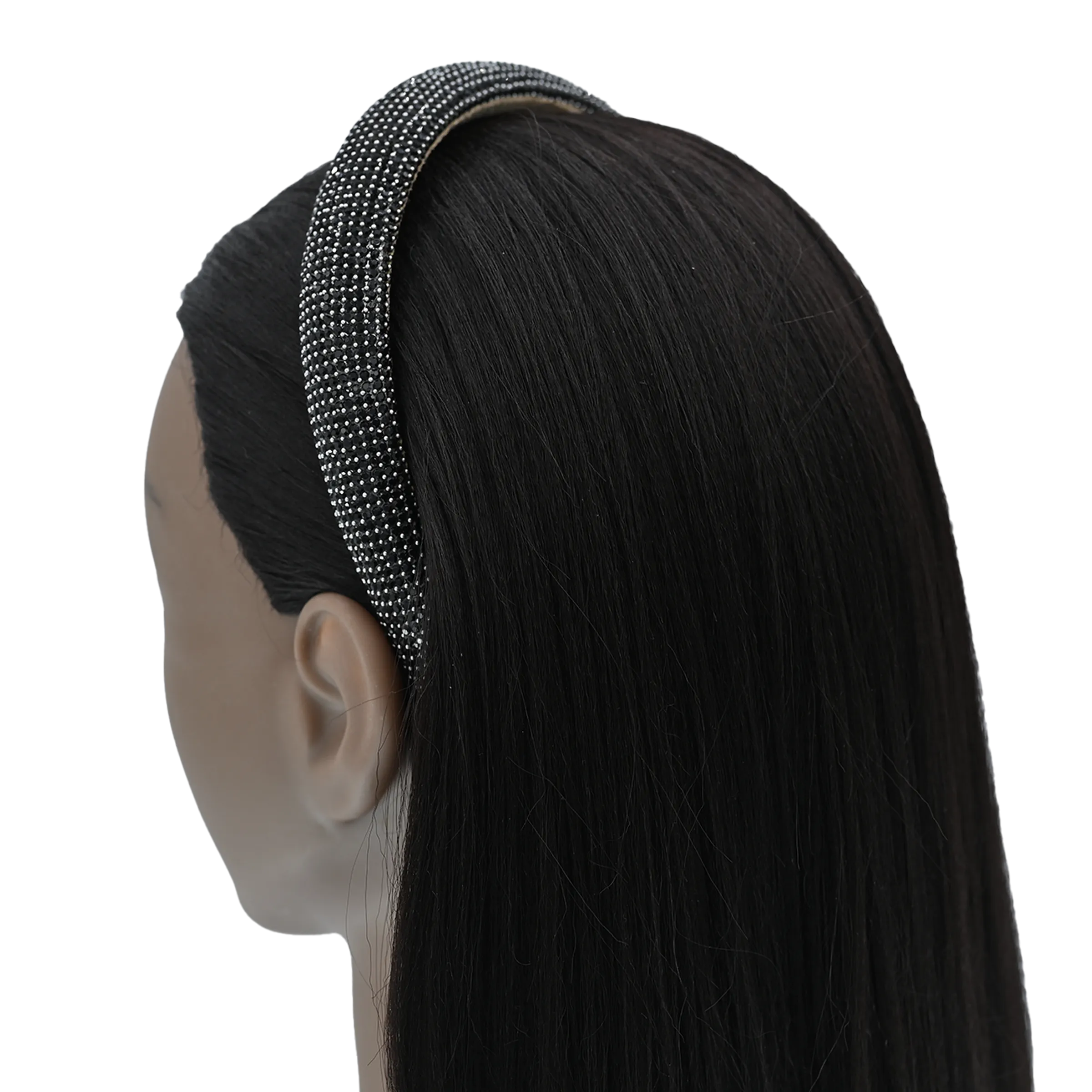 Multicolored Rhinestone Embossed Headband