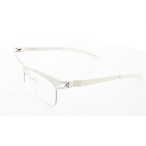Mykita Unisex Eyeglasses - Silver Off White Frame | DECADES-RUBI-SILVER-OFF-WHITE