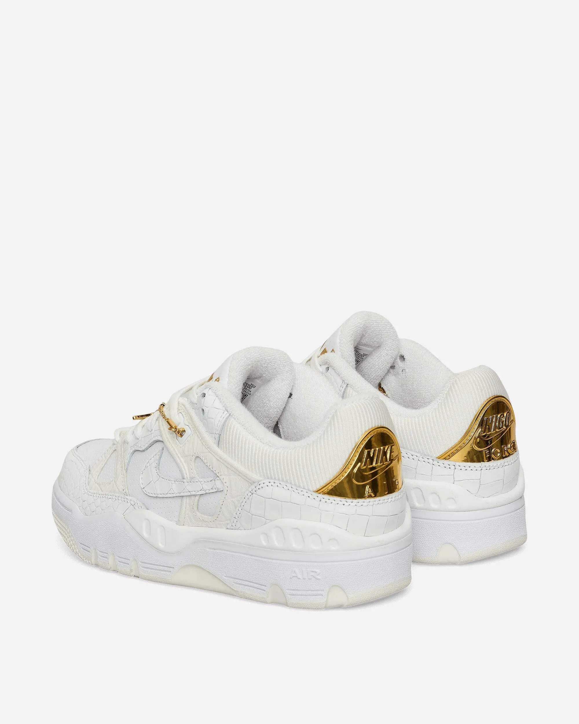 NIGO Air Force 3 Low Sneakers White / Metallic Gold