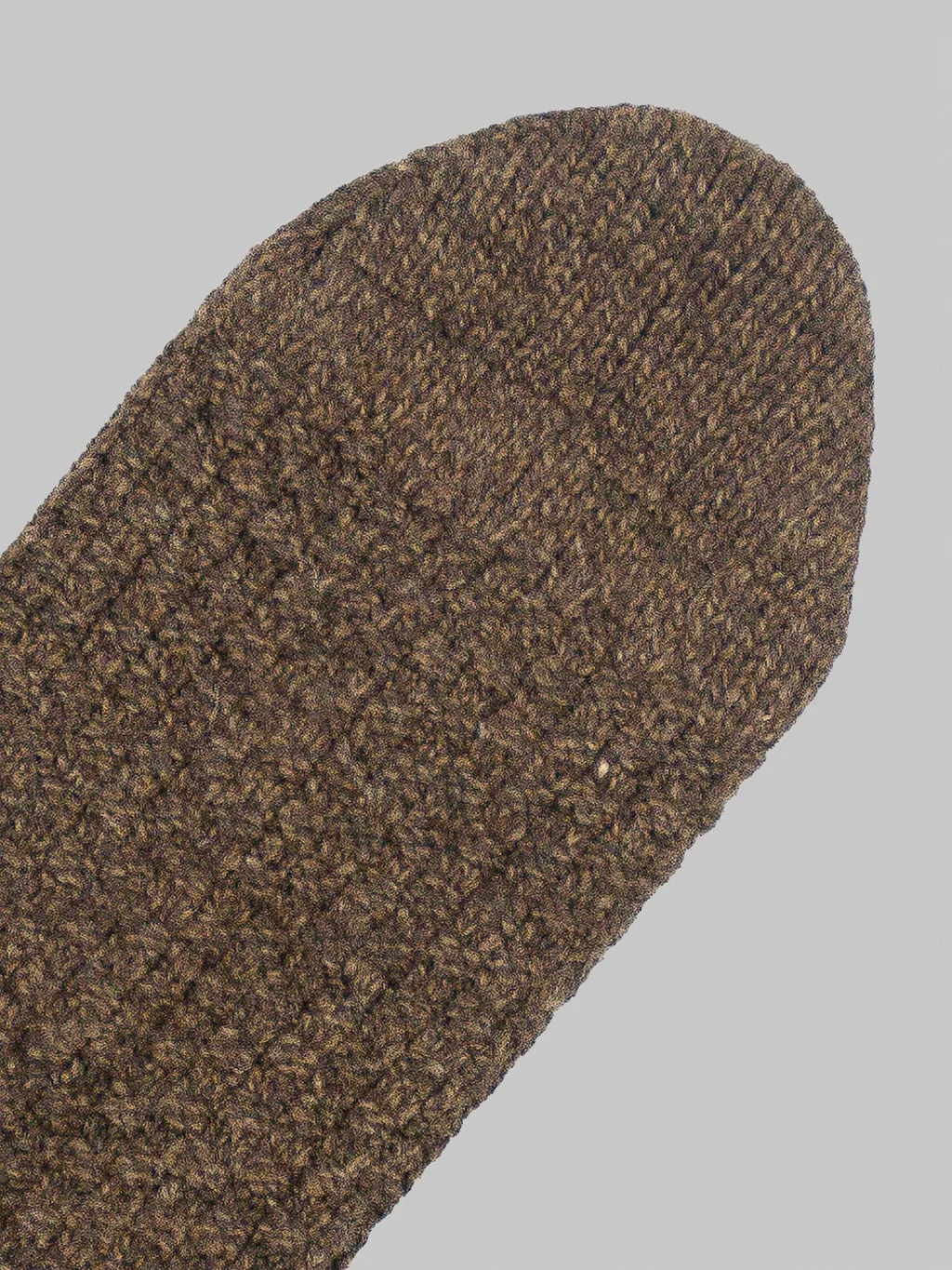 Nishiguchi Kutsushita Wool Cotton Boot Socks Brown