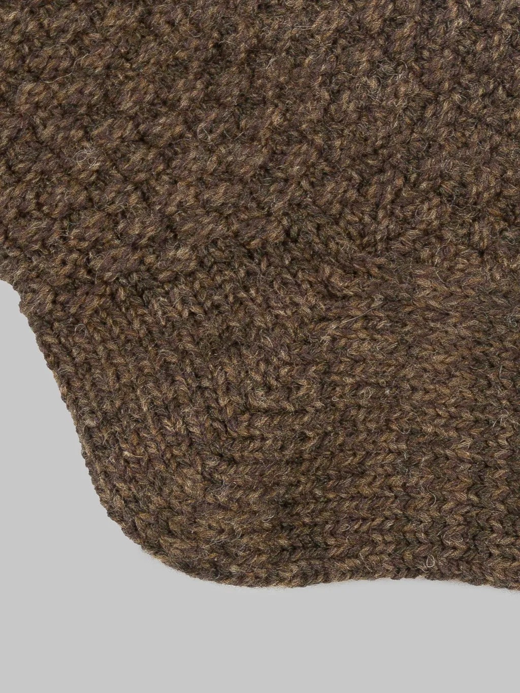 Nishiguchi Kutsushita Wool Cotton Boot Socks Brown
