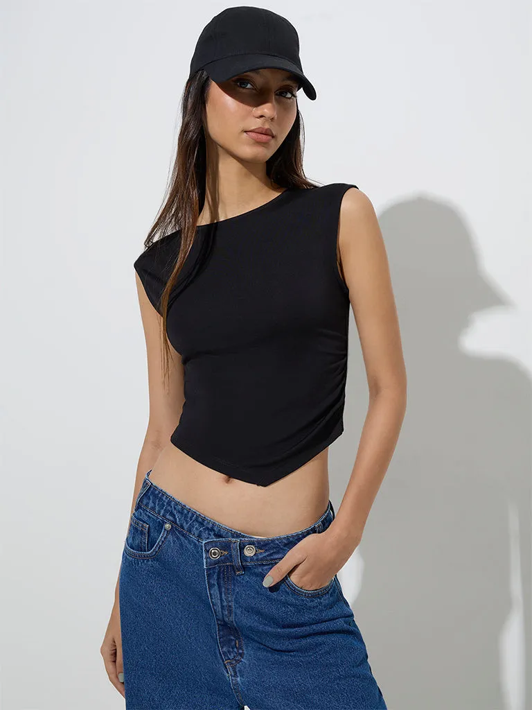 Nuon Black Solid Top