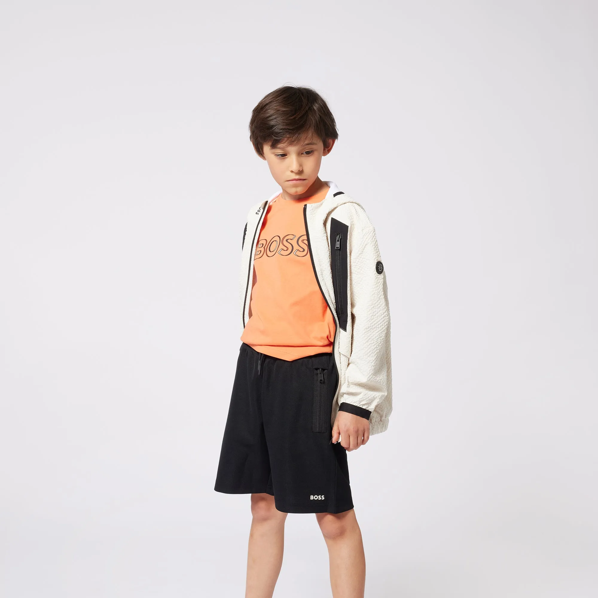 Orange Duo Toned Outline T-Shirt