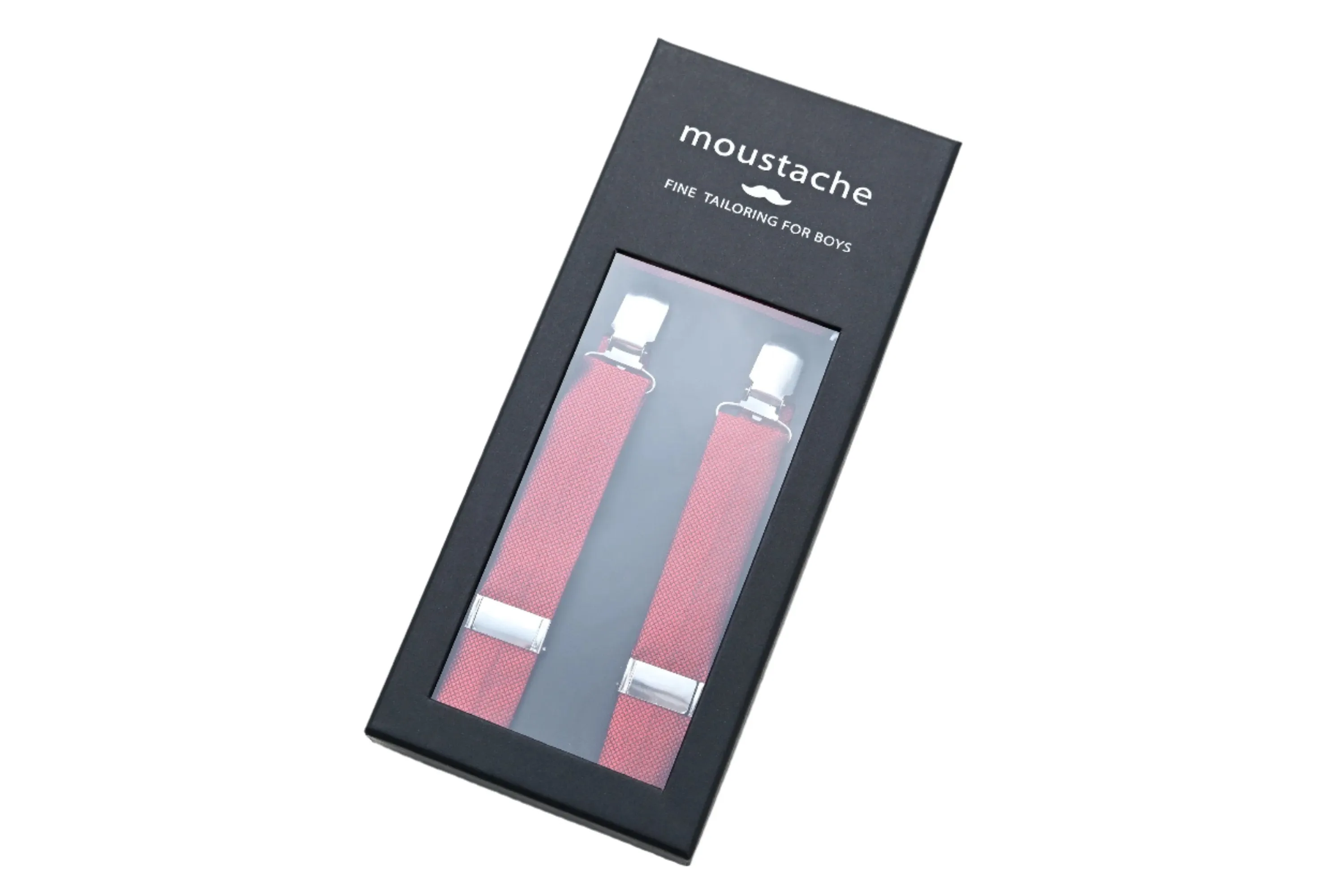 Orange Textured Suspenders Set