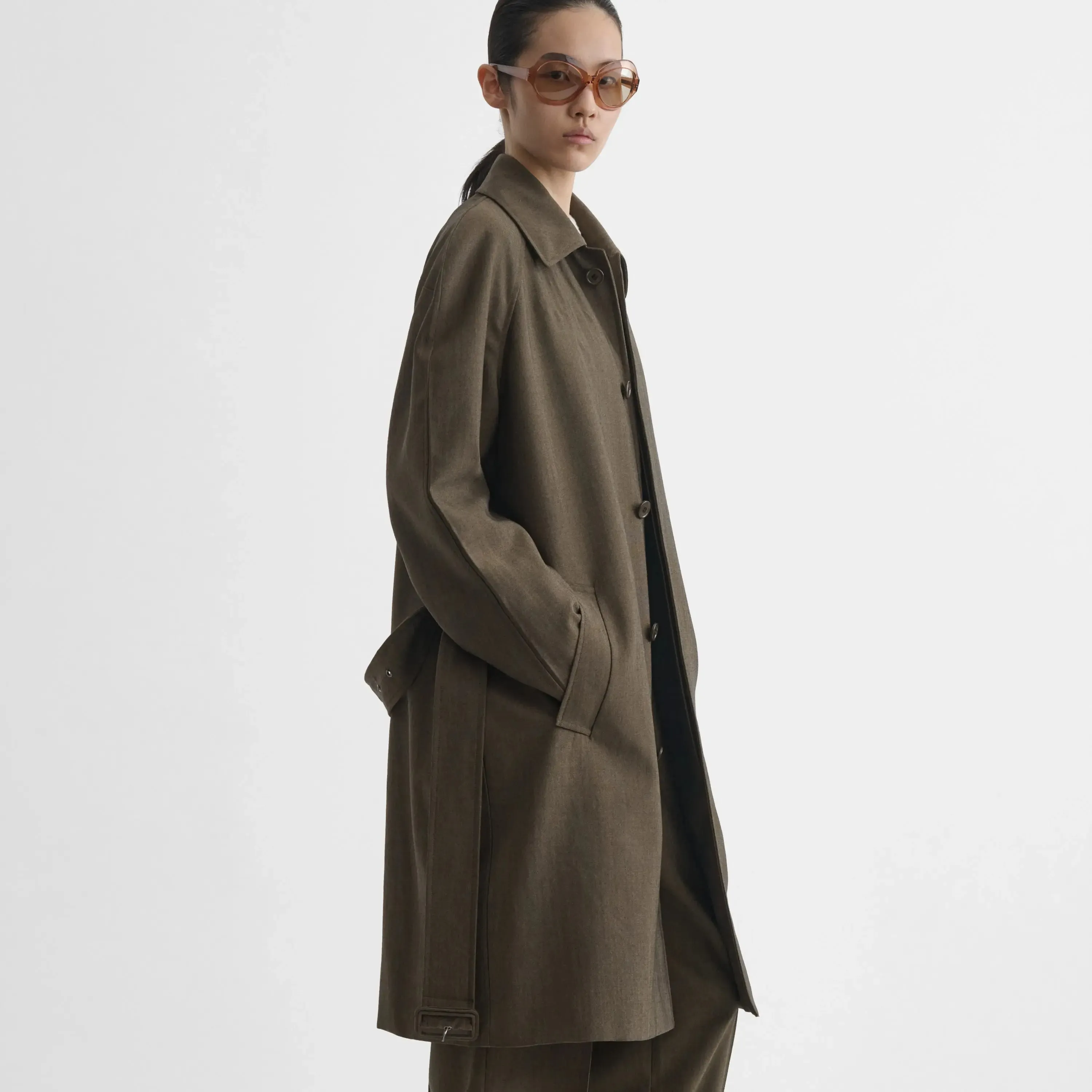 PADDED CAR COAT | tobacco wool