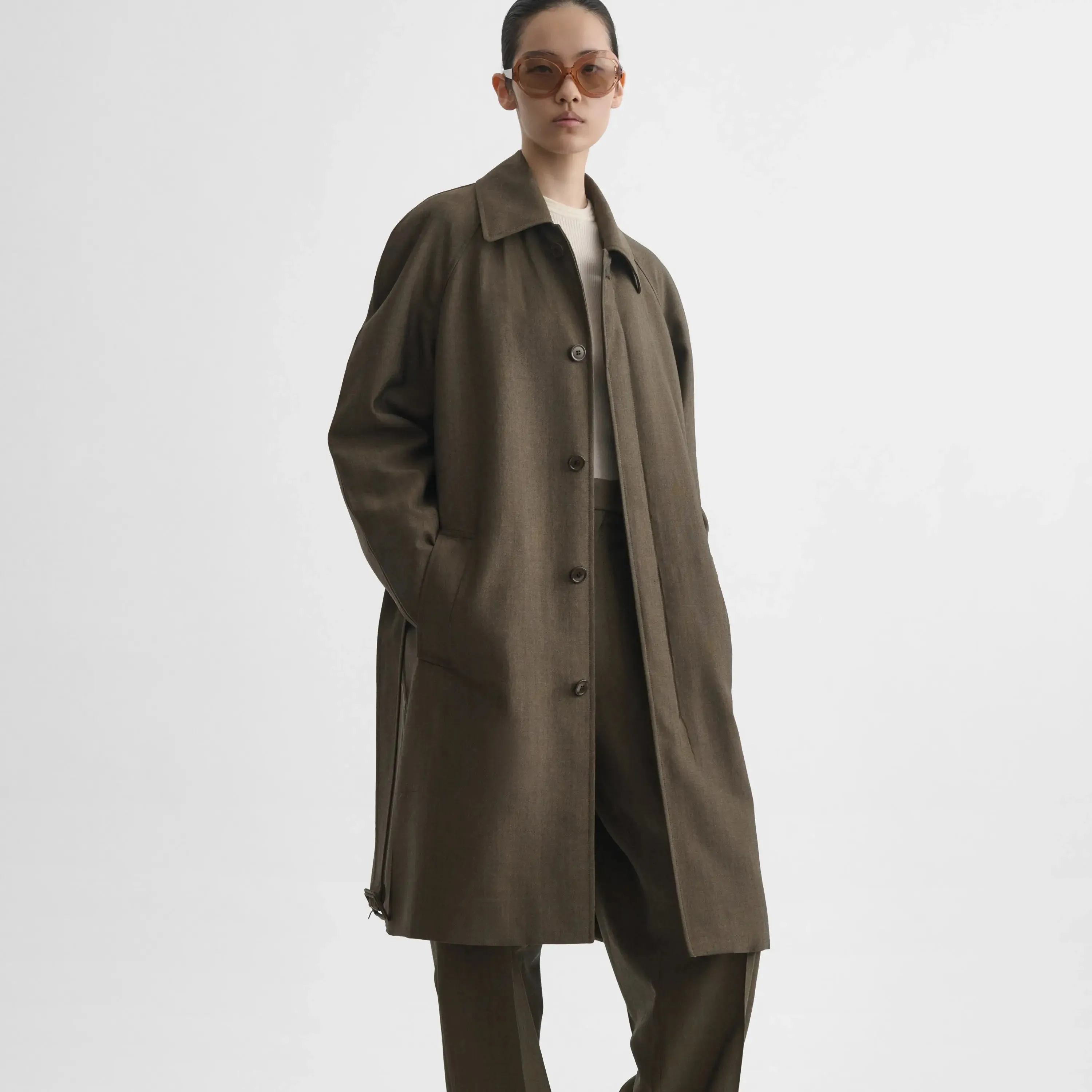 PADDED CAR COAT | tobacco wool
