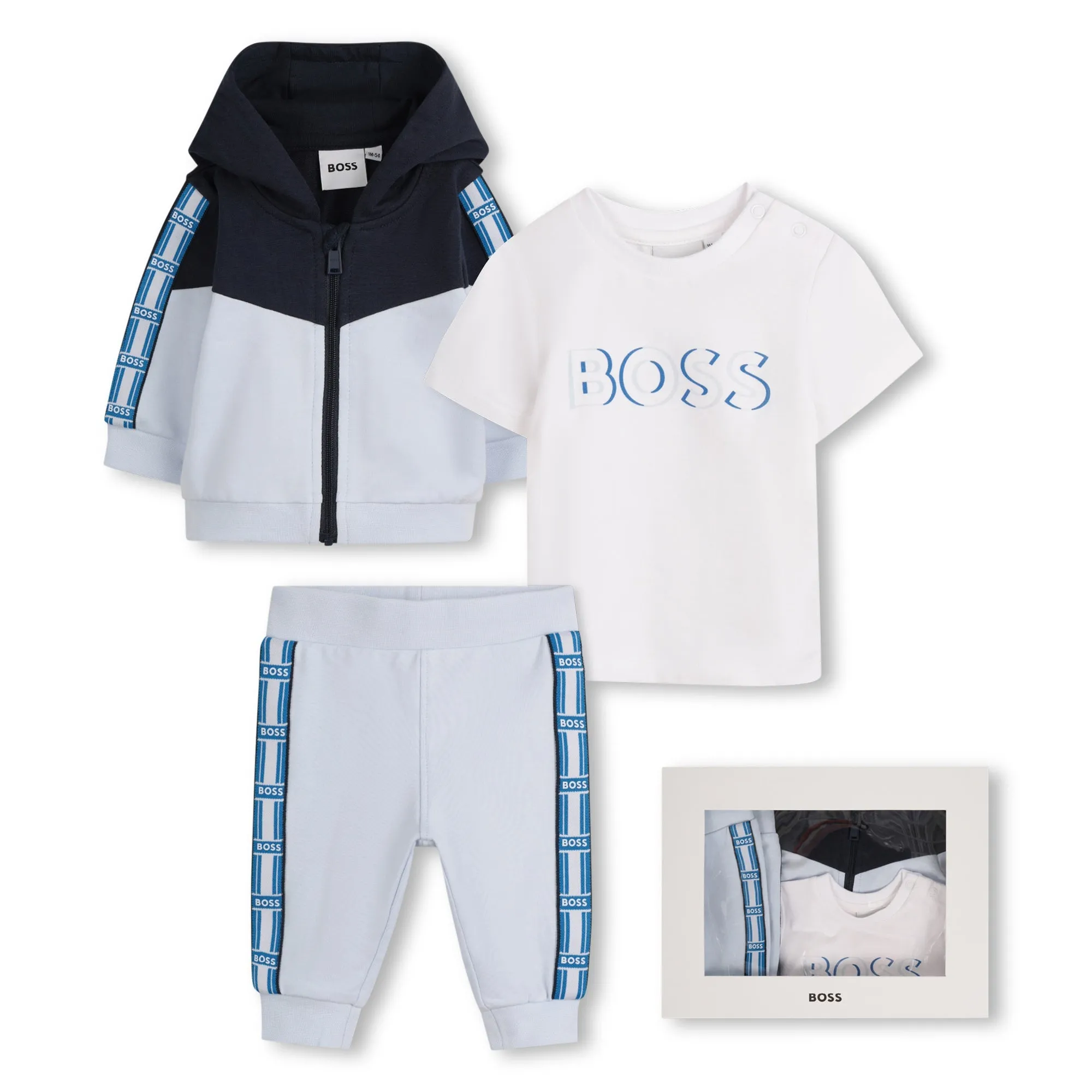 Pale Blue 3-Piece Jogging Set