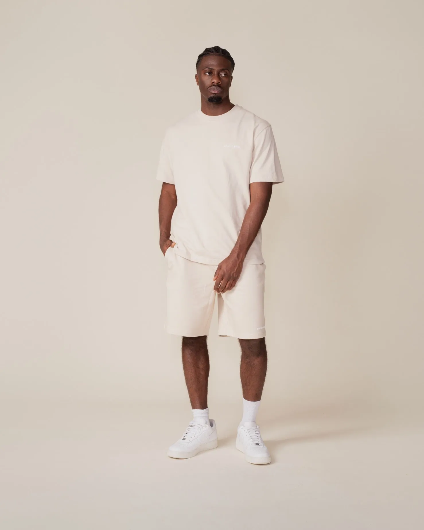 Peyote Beige Dias Jersey Shorts