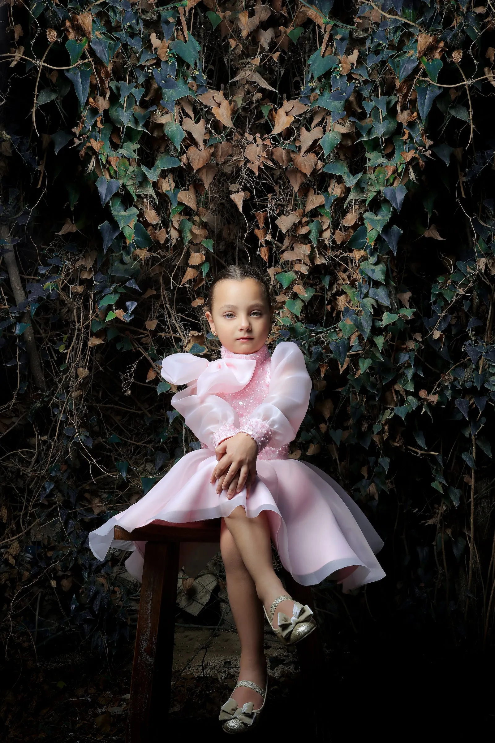 Pink Aaliyah Organza Bow Dress