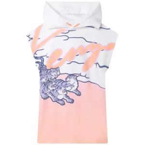 Pink & White Logo Dress