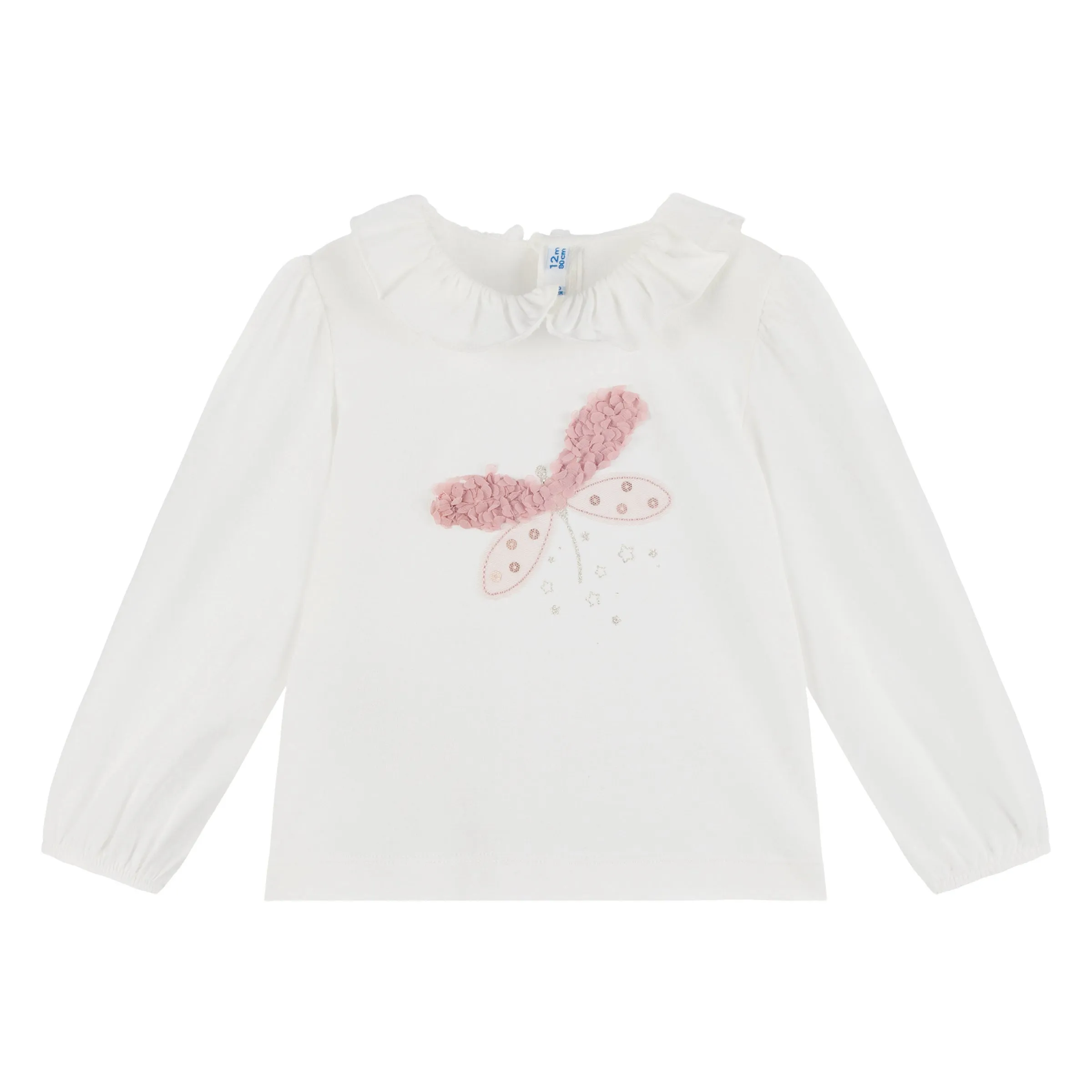 Pink Collar Dragonfly Graphic Shirt