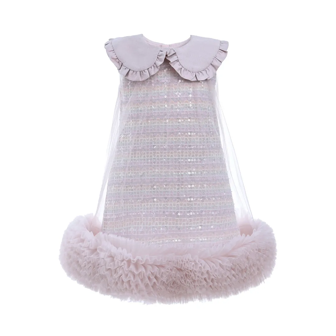 Pink Sleeveless Glimmer Dress