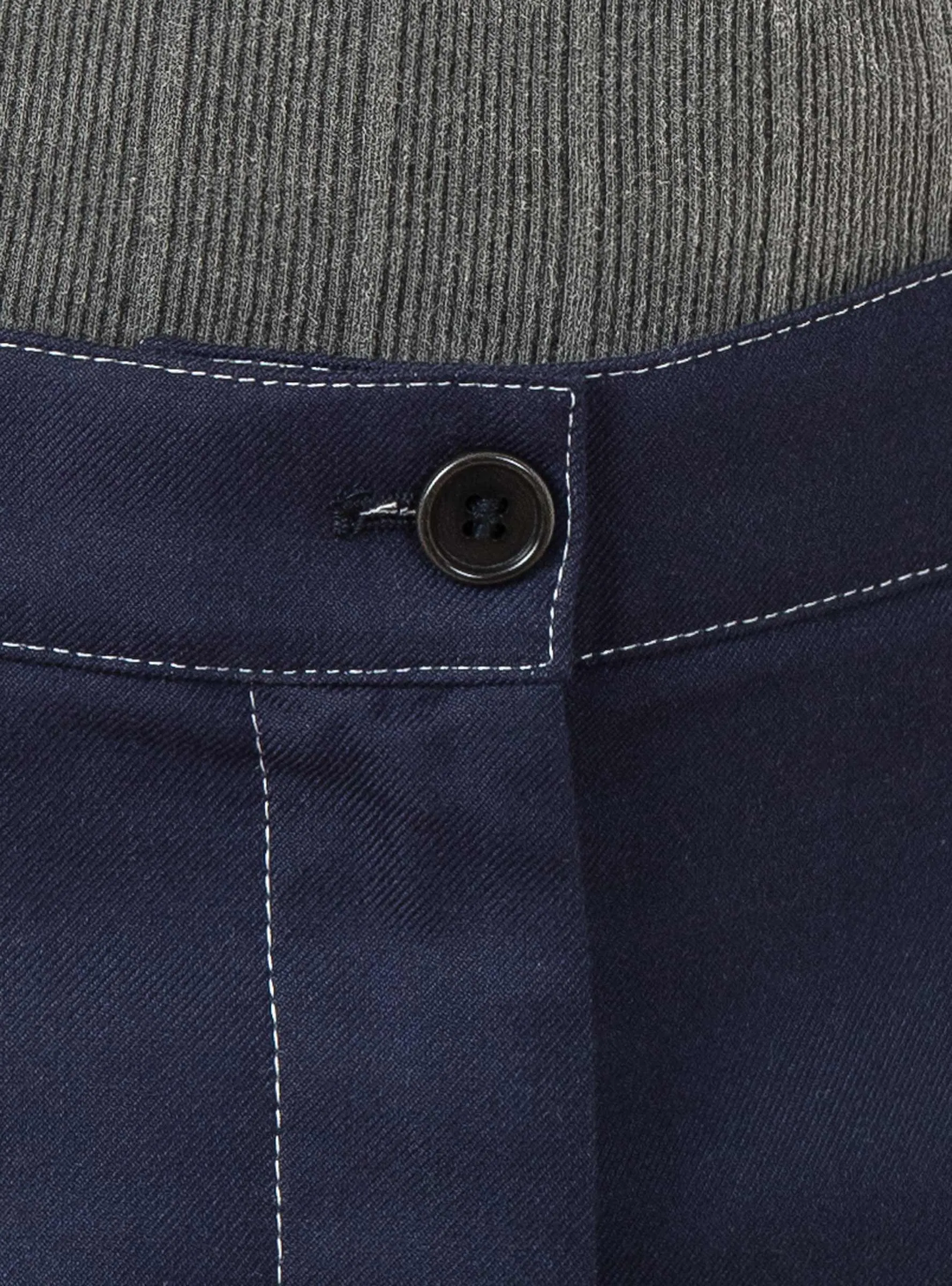 Post Pant Navy & Off White
