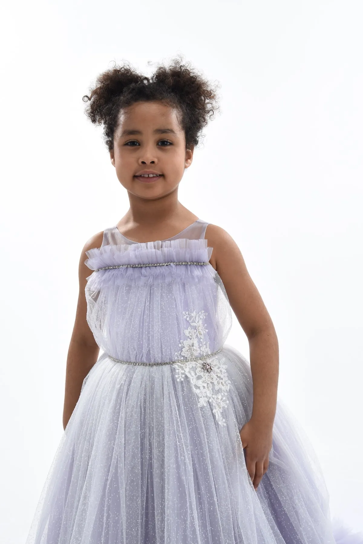Purple Thelma Tulle Gown