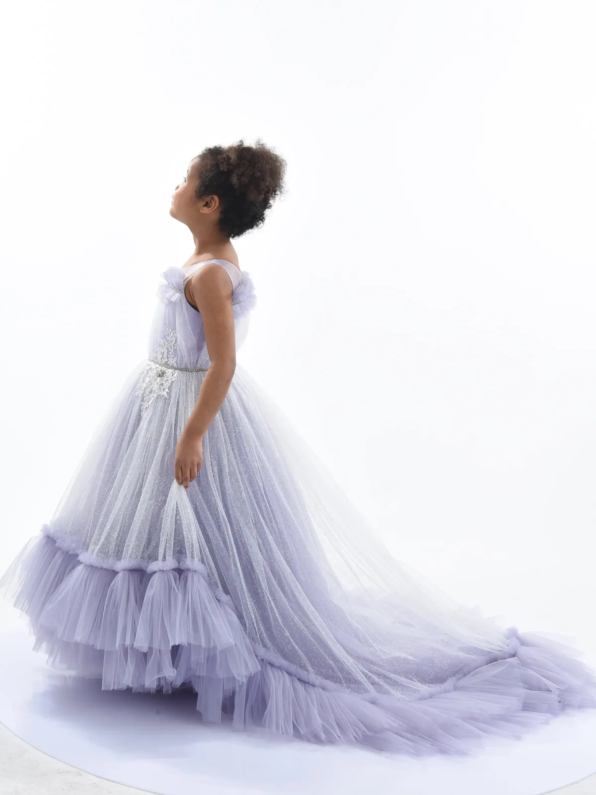 Purple Thelma Tulle Gown