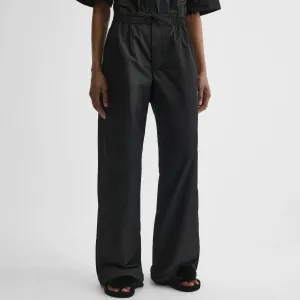 PYJAMA TROUSERS | black technical taffeta