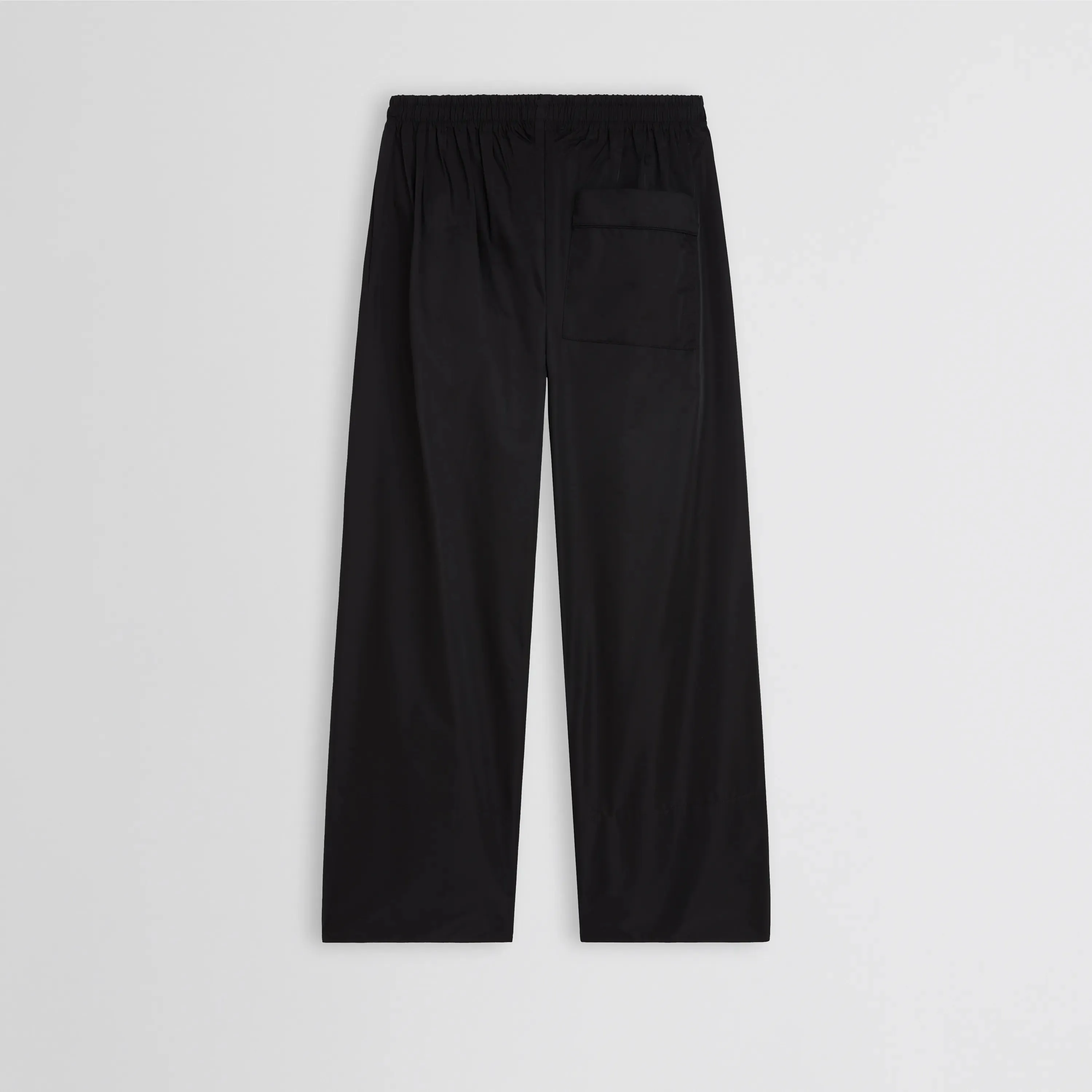 PYJAMA TROUSERS | black technical taffeta