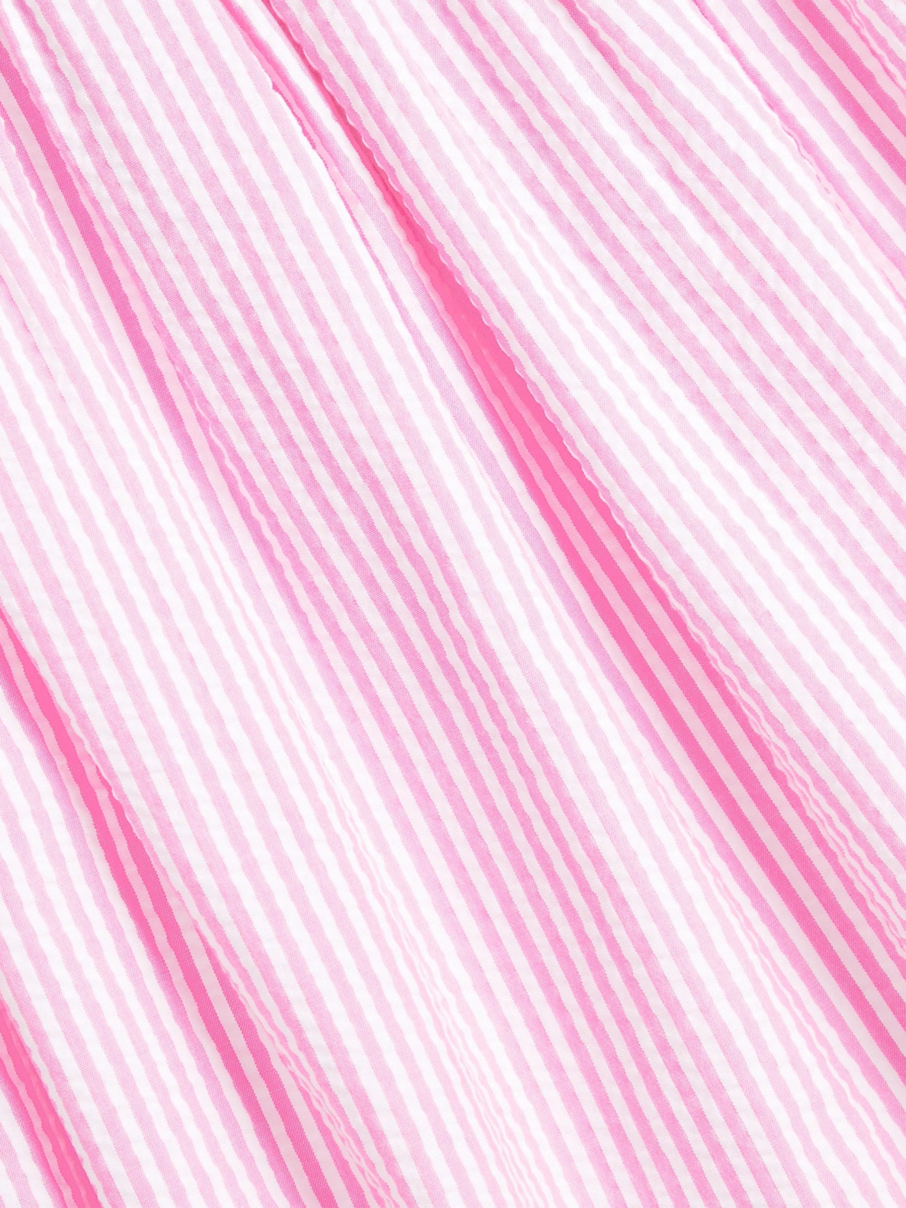 Ralph Lauren Baby Girls Striped Romper in Pink