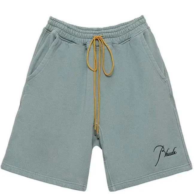Rhude Sage Embroidered Logo Sweatshorts