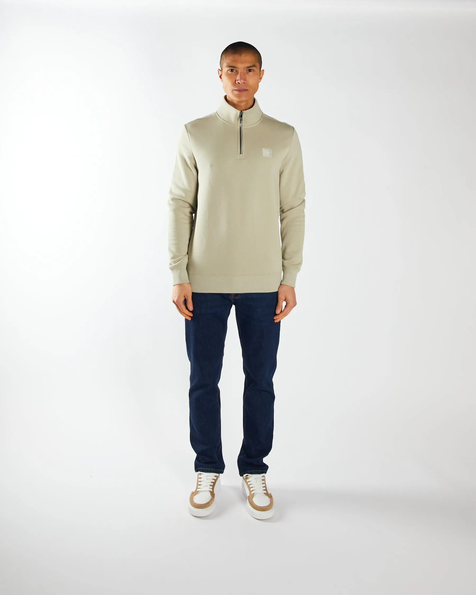 Roth Half Zip Abbey Stone