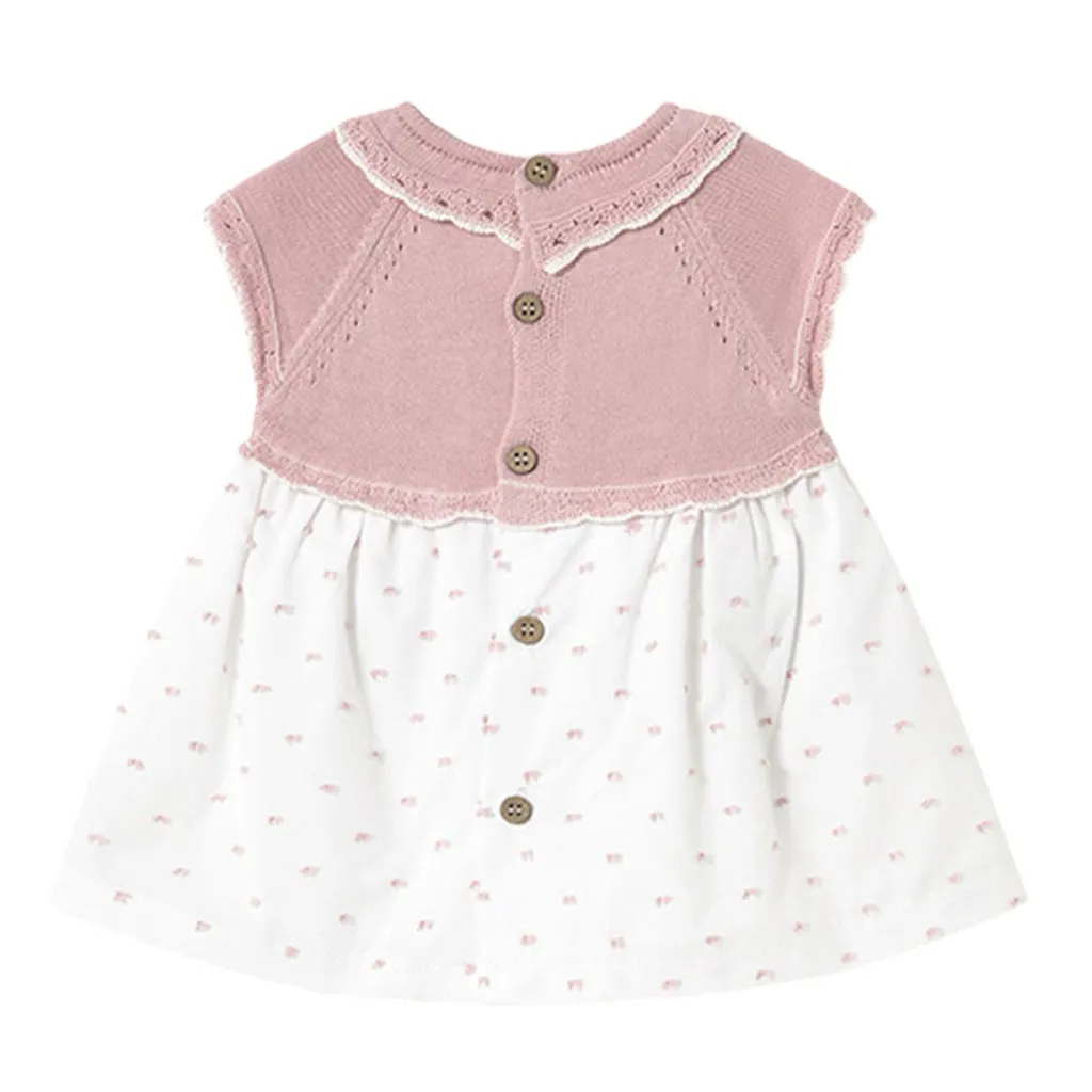 Sakura Pointelle Knit Cotton Dress