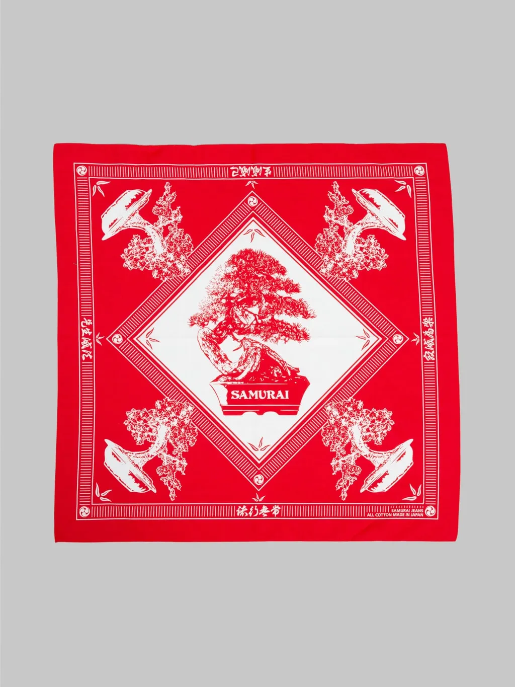Samurai Jeans SJ-01 Bonsai Pattern Bandana Red