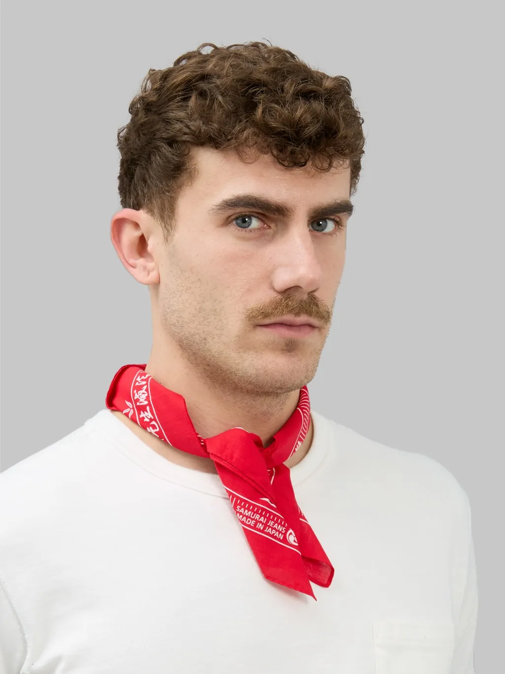 Samurai Jeans SJ-01 Bonsai Pattern Bandana Red