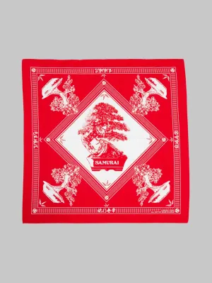 Samurai Jeans SJ-01 Bonsai Pattern Bandana Red
