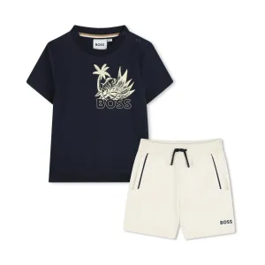 Sand Island Textile Shorts Set