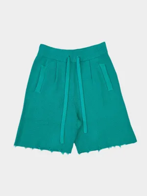 Shorts in Maglia Tinta Unita