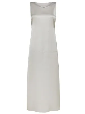 SIGNATURE SINGLE-STITCH LOGO SIDE-SLIT DRESS