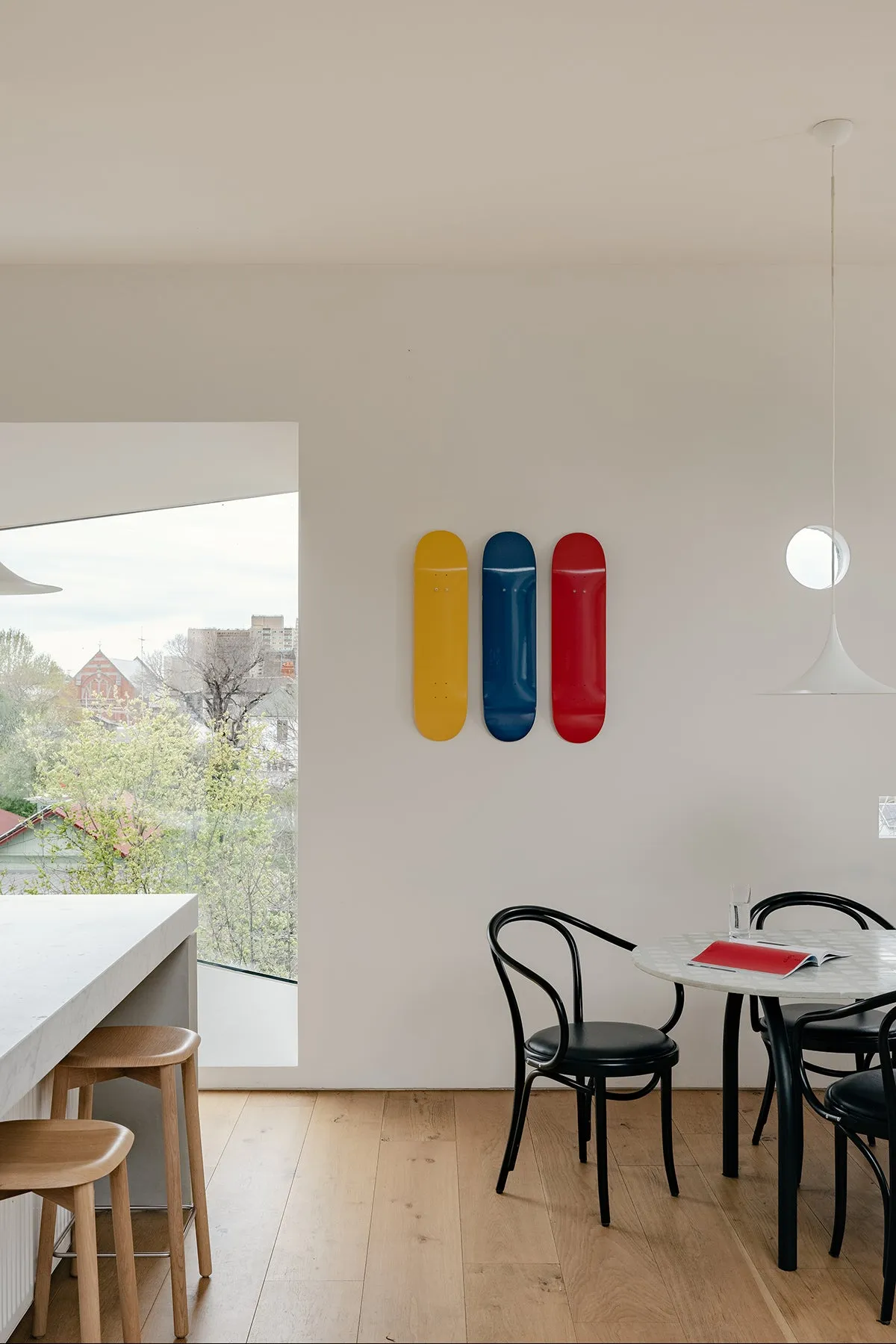 Skateboard Deck Wall Hanger - White